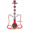 Cachimba shisha de la cachimba moderna hermosa con cachimba de dos mangueras